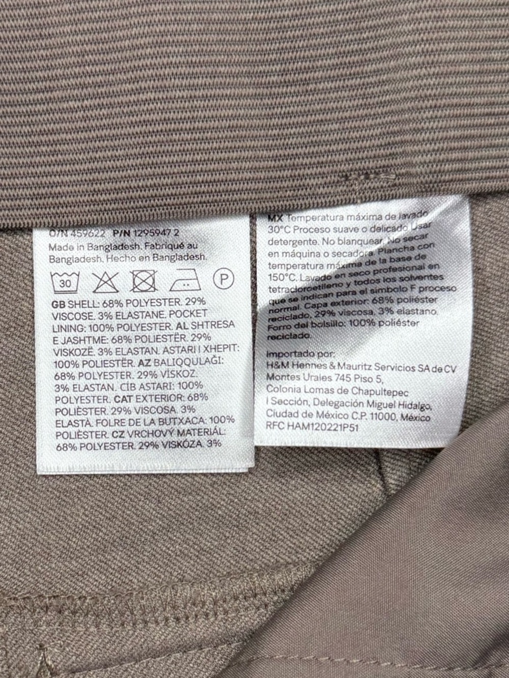 H&M Slacks Dark Taupe Size 6 - Picture 6 of 9